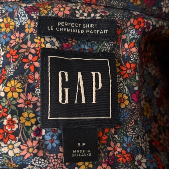 Gap Perfect Shirt, Liberty-inspired print, Sz S - Picture 6 of 7